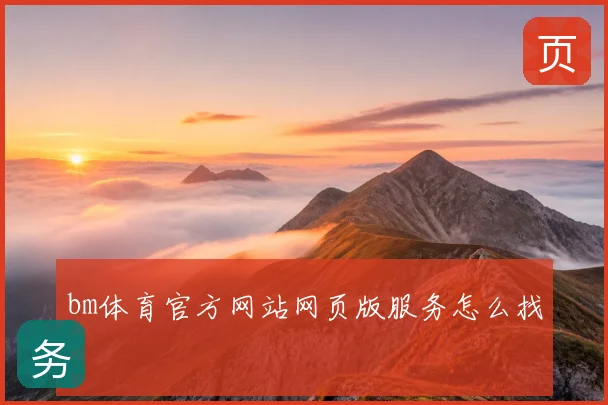 bm体育官方网站网页版服务怎么找